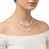 Collar de Perla con Dije de San Benito
