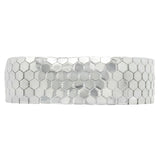 Brazalete de Piel de Vibora de Plata 16 cm