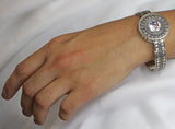 Brazalete Pavonado de Plata con Circonia Blanco