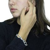 Pulsera Eslabón Rolo De Plata