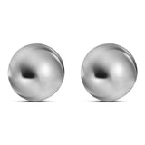 Aretes De Bola De Plata Martillado