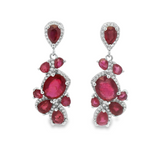 Arete Piedra Natural con Circonia Esmeralda