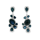 Arete Piedra Natural con Circonia Esmeralda