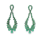 Arete Piedra Natural Largo Esmeralda