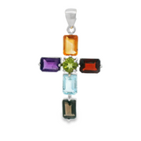 Cruz de Piedras Preciosas Granate