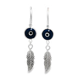 Arracada de Ojo Turco con Pluma