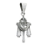 Dije De Cruz Plata Pavonada