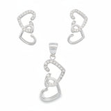 Juego de Circonia de Corazones