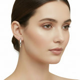 Arete Electroformado "J" de Plata