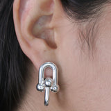 Arete de Plata Electroformada