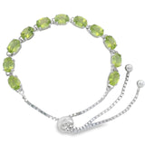 Pulsera Ajustable De Piedra Natural Amatista