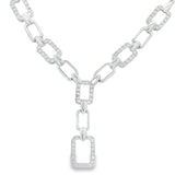 Juego de Plata con Rectángulos de Circonia