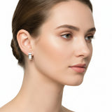 Arete Cuadrado de Plata