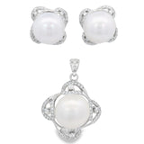 Juego de Arete y Dije de Perla