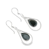 Aretes De Plata Con Circonia Lágrima Doble Blanco