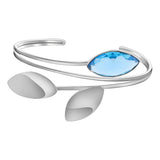 Brazalete Hojas Con Circonia