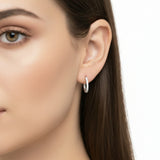 Arracada de Hilera de Circonia