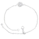 Pulsera con Corazon de Circonias de Plata