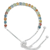 Pulsera Piedra Natural Zafiro De Color
