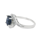 Anillo De Plata Con Piedras Preciosas #7 / Esmeralda