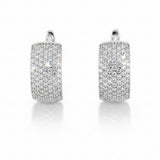 Arracada Gruesa de Plata con Circonia