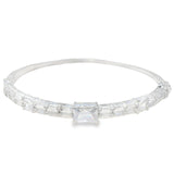 Brazalete de Circonias con Rectángulo de Color Azul