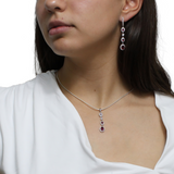 Juego de Piedra Natural con Circonias