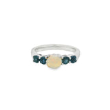 Anillo Zafiro Con Ópalo