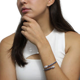 Brazalete de Piedra Natural Víbora de Circonias