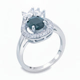 Anillo De Plata Con Piedras Preciosas