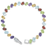 Pulsera de Piedra Natural Ovalos Amatista