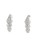 Arracada de Plata con Circonia Negro