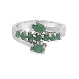 Anillo De Plata Con Piedras Preciosas