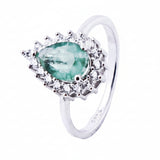 Anillo De Plata Con Piedras Preciosas