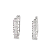 Arracada de Circonia Larga Blanco