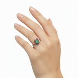 Anillo de Flor Zafiro Multicolor 6