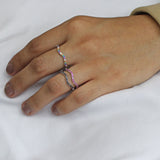 Churumbela Ondeada de Circonia Multicolor / #5