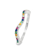 Churumbela Ondeada de Circonia Multicolor / #5