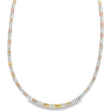Cadena Tipo Gargantilla De Plata Dorado