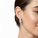 Arete Largo de Circonia con Perla