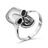Anillo Calavera De Plata #6