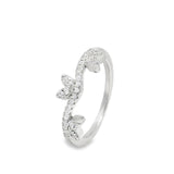 Anillo de Circonia con Tres Corazones
