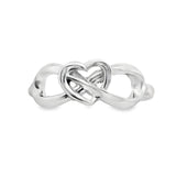 Anillo Infinito Corazon de Plata 6