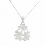 Collar Flores Eternas De Plata