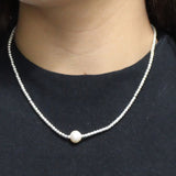 Collar de Plata con Perla