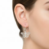 Arete Dulce Mariposa De Plata