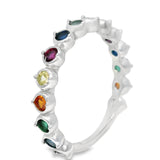 Anillo Gotitas de Circonia Azul / 5