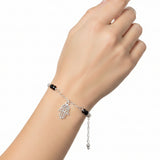 Pulsera con Mano de Fátima de Plata