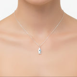Dije de Nave Espacial de Plata