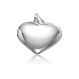 Dije Globo Corazón De Plata